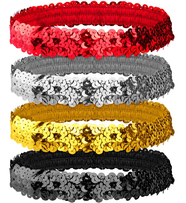 Sequin Headband 4 Colors Ass.