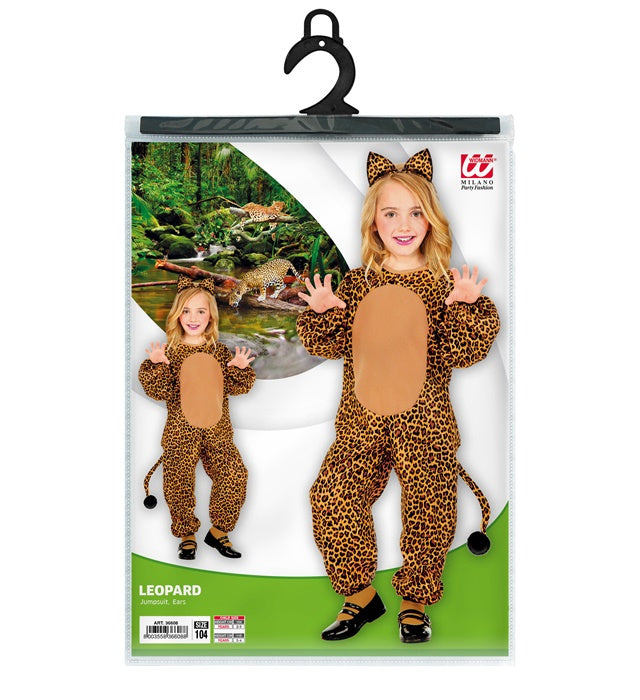 Leopard  Jumpsuit, Ears 