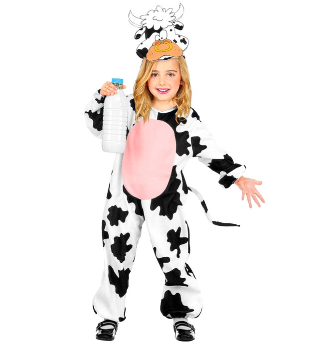 Cow  Jumpsuit, Headpiece With Mask 