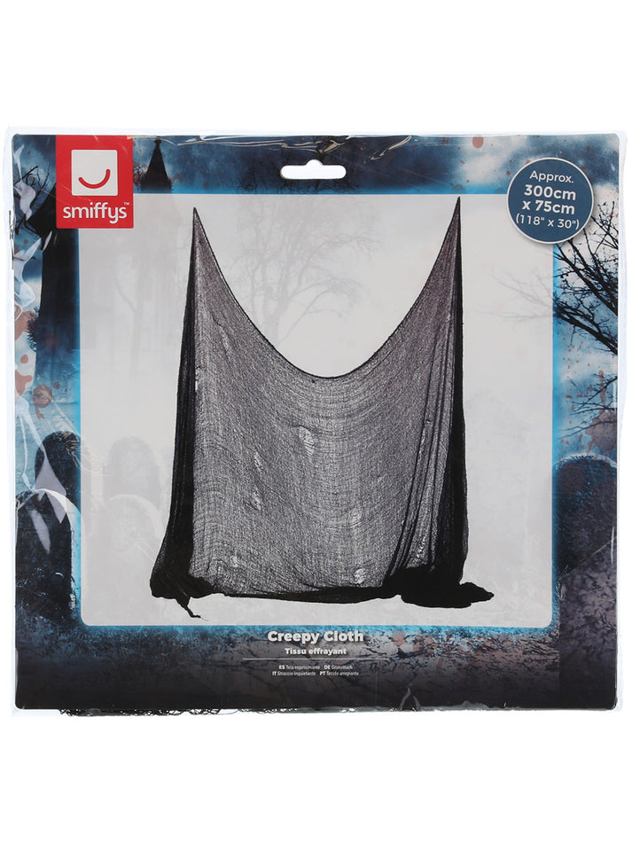 Creepy Cloth Black 75cm by 300cm Halloween Decoration 2