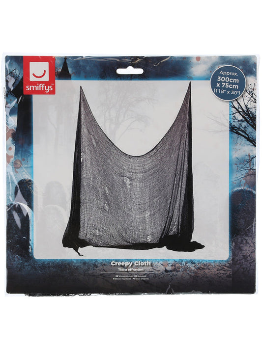Creepy Cloth Black 75cm by 300cm Halloween Decoration 2