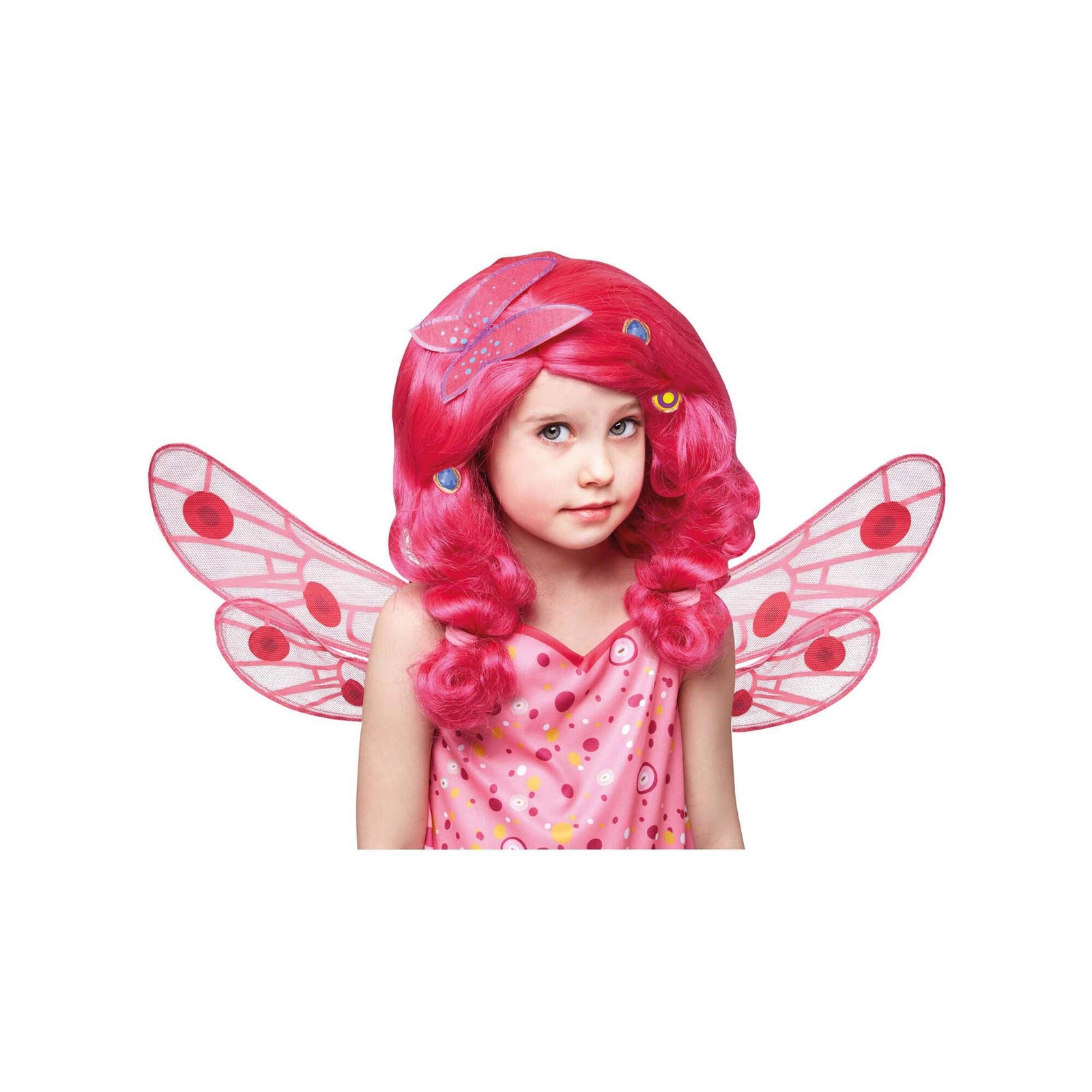 Mia & Me Pink Childs Wig 1