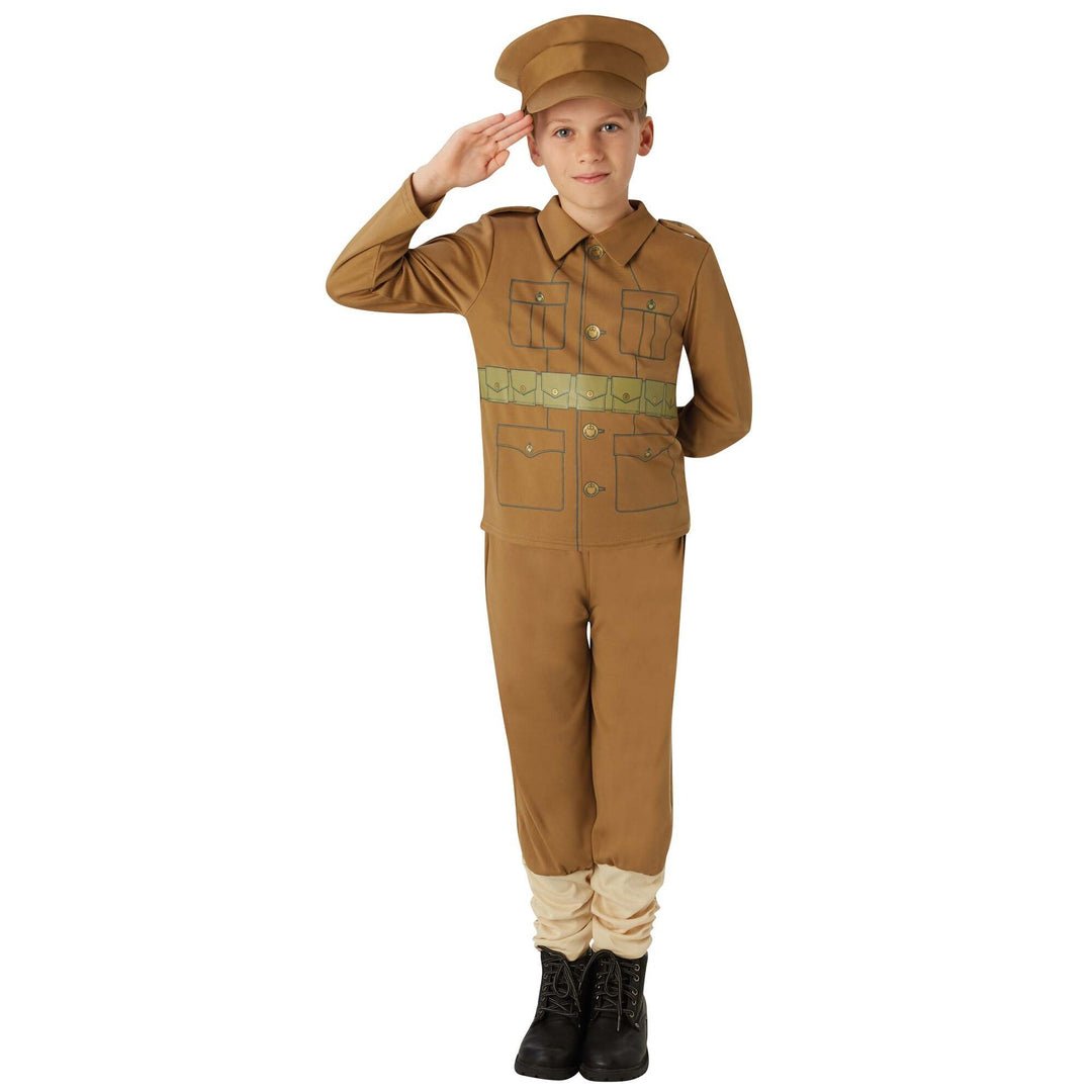 WW1 Soldier Boy Costume Kids Book Week 1