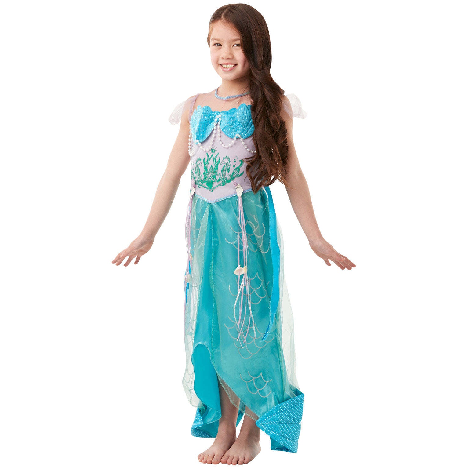 Mermaid Costume Dress Lets Pretend Childs Deluxe Ariel 1