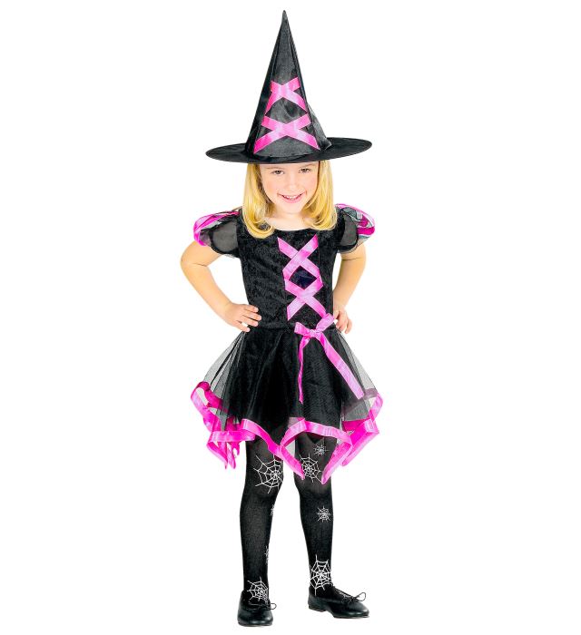 Ribbon Witch 3 Assorted Colours Dress Hat Costume for Girls Image 2