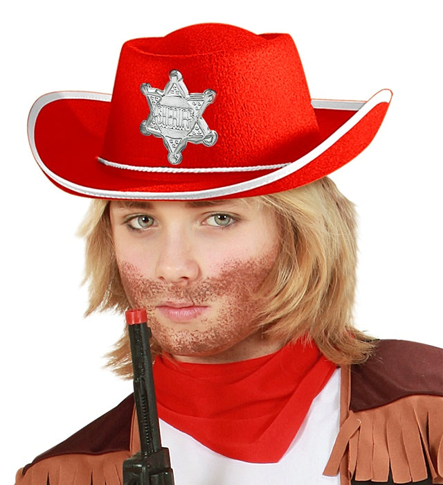 Red Cowboy Hat Felt