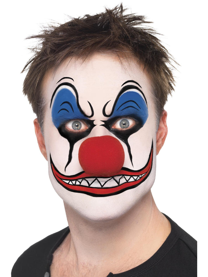 Clown Make Up Kit Adult Mixed Colors Facepaint Foam Nose Crayons and Sponge 6