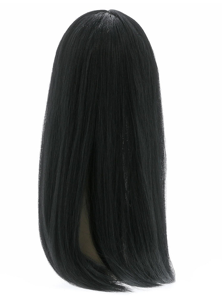 Witch Wig Black 60cm Centre Parting Adult Costume Accessory 3