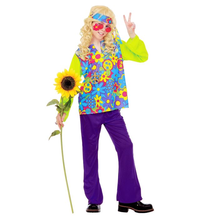 Hippie  Shirt, Pants, Headband, Necklace 