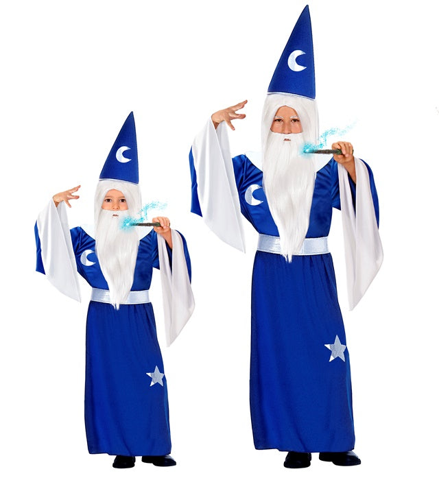 Wizard  Robe With Collar, Belt, Hat 