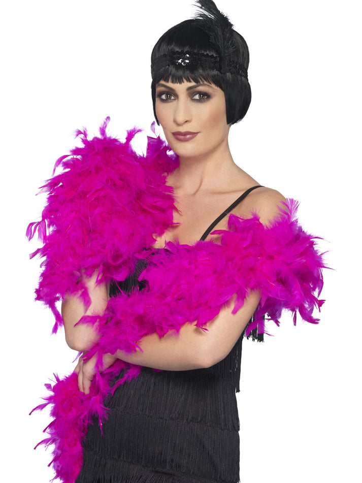 Pink Boa Feather 180cm Long 80 Gram Adult Costume Accessory 1