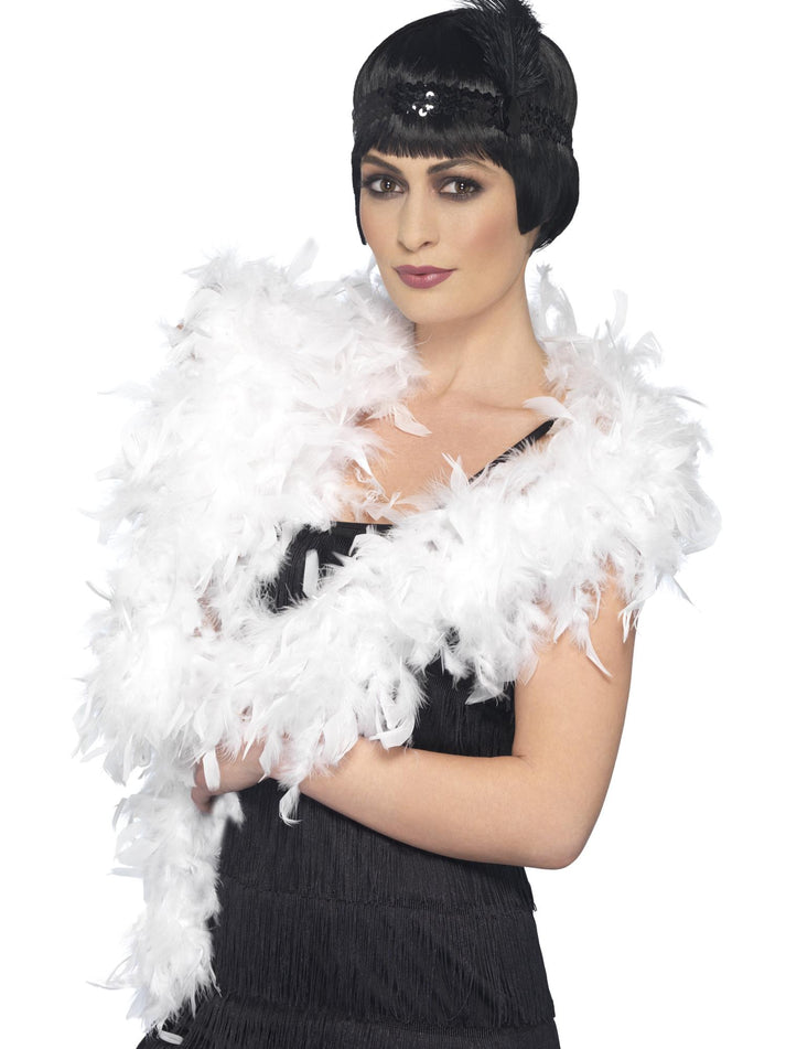 Deluxe Boa White 180cm 80g Adult Costume Accessory 1