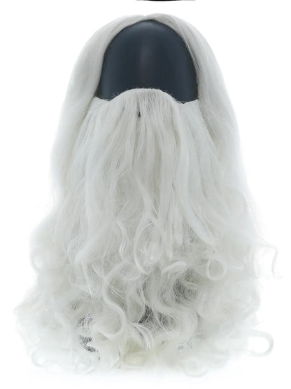 Traditional Santa White Wig and Beard Adult Xmas Costume Accessory 2