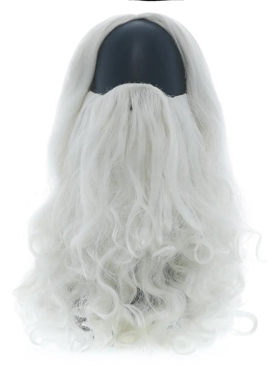 Traditional Santa White Wig and Beard Adult Xmas Costume Accessory 2