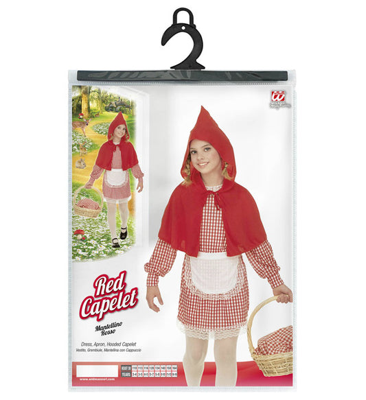 Red Capelet  Dress, Apron, Hooded Capelet 