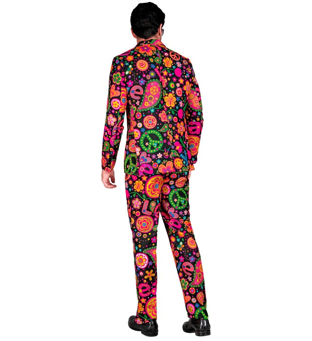 Neon Hippie Party Fashion Suit  Jacket, Pants 