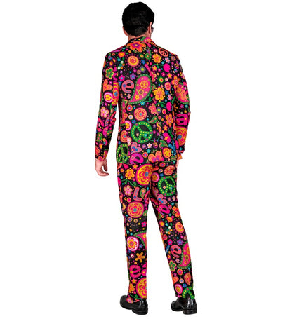 Neon Hippie Party Fashion Suit  Jacket, Pants 