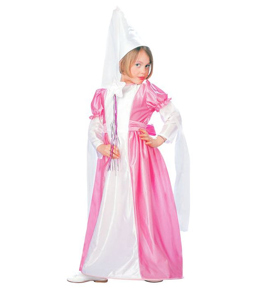 Fairy Pink And Turquoise Ass.  Dress With Wire Hoop, Belt, Hat Withveils 