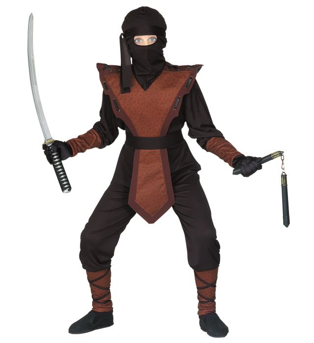 Ninja  Jumpsuit, Chestpiece, Mask, Headband 