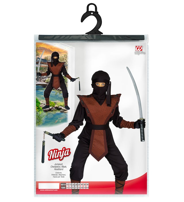 Ninja  Jumpsuit, Chestpiece, Mask, Headband 
