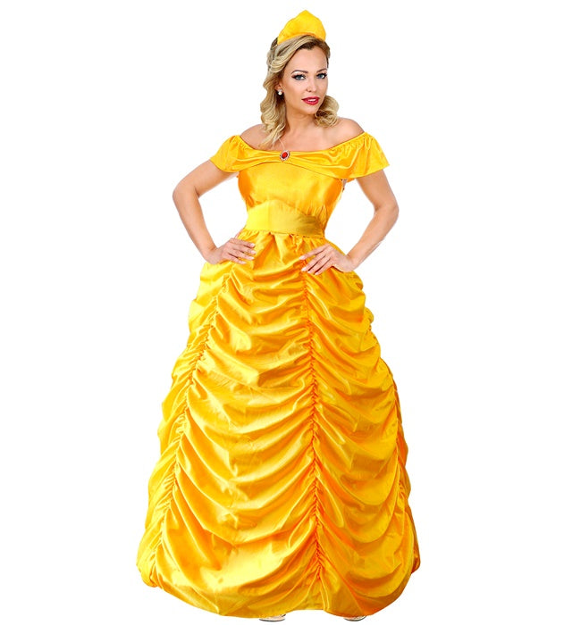 Beauty Queen  Dress With Wire Hoop, Belt, Headpiece 