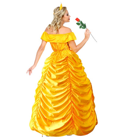 Beauty Queen  Dress With Wire Hoop, Belt, Headpiece 