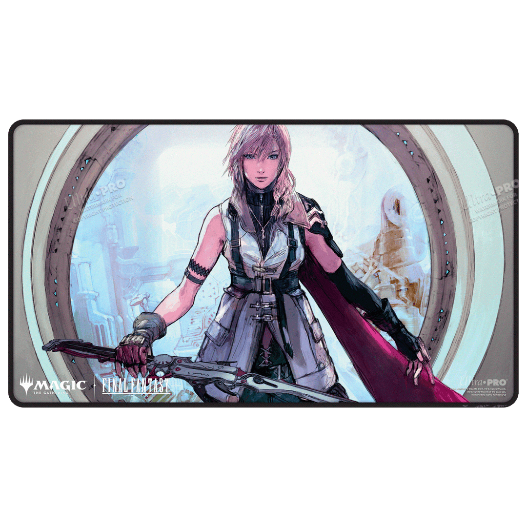 Magic: The Gathering - Final Fantasy Black Stitched Playmat Premium W