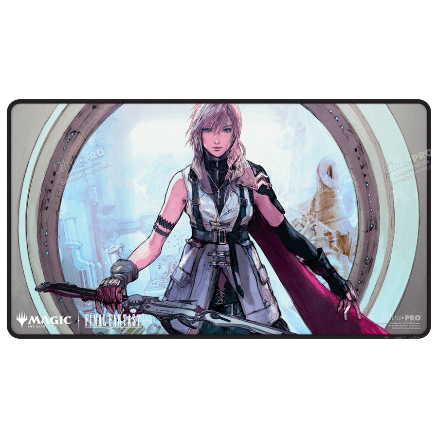 Magic: The Gathering - Final Fantasy Black Stitched Playmat Premium W