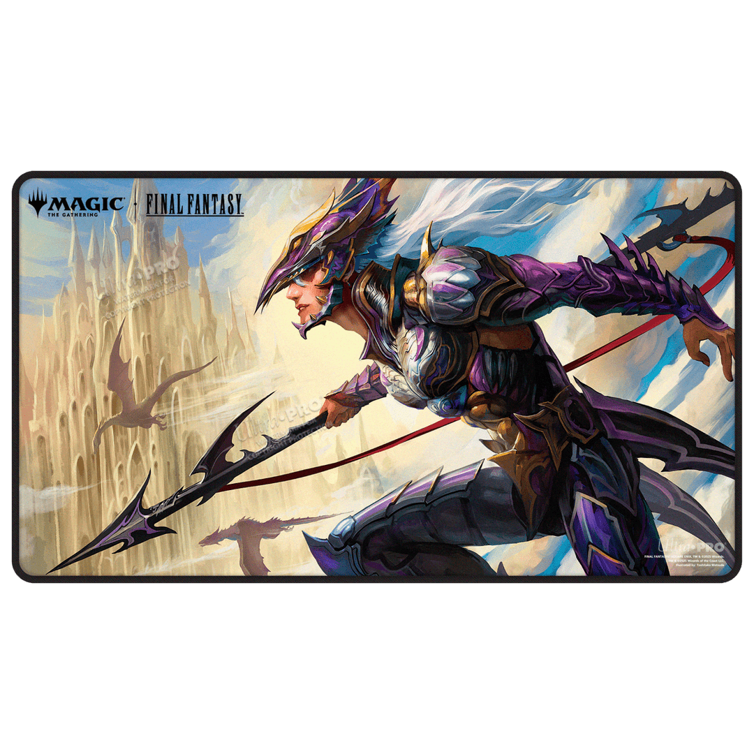 Magic: The Gathering - Final Fantasy Black Stitched Playmat Premium X