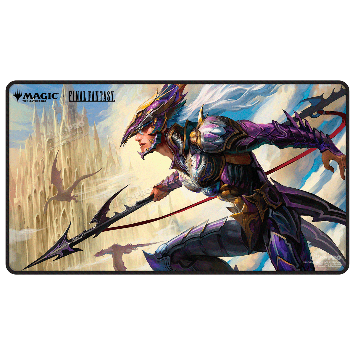Magic: The Gathering - Final Fantasy Black Stitched Playmat Premium X