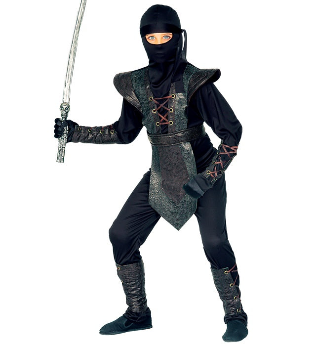 Ninja Master  Jumpsuit, Chestpiece, Belt, Armbands, Shincovers, Mask, Headband 
