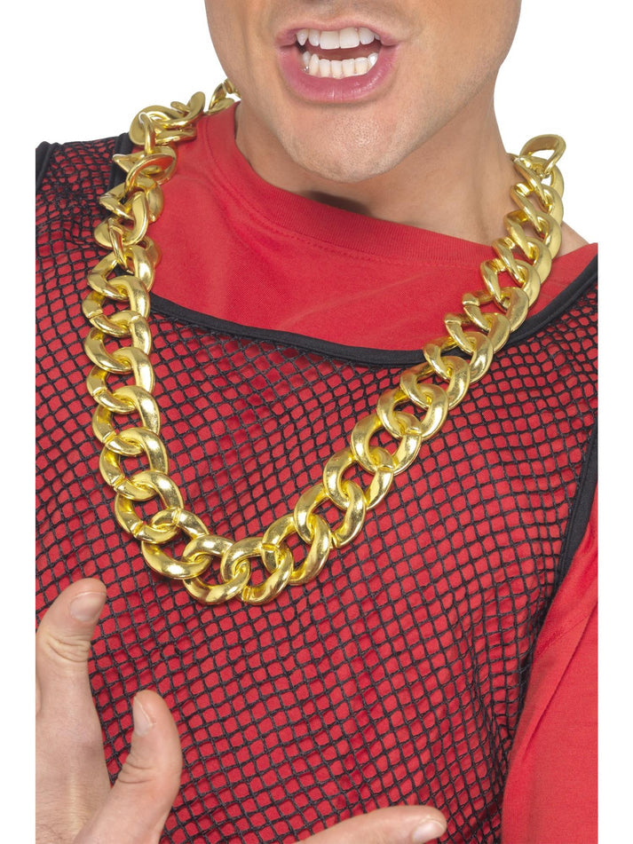 Chunky Necklace Gold Adult Costume Accessory 2