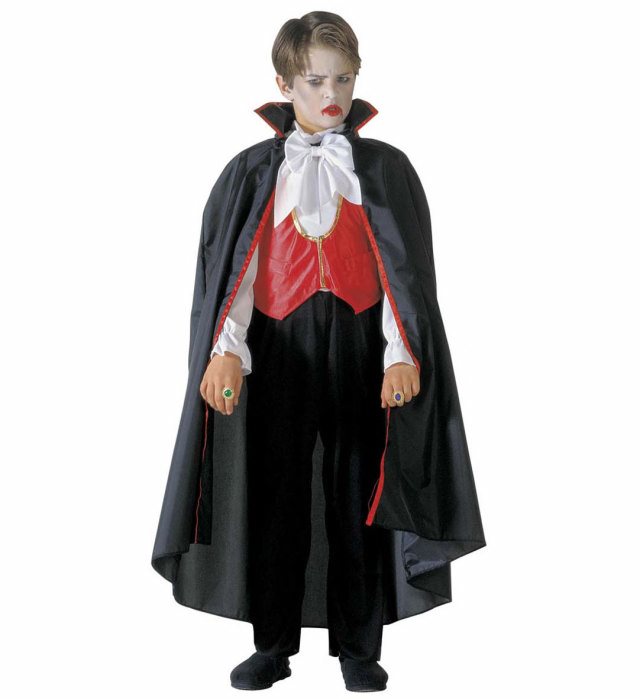Vampire  Shirt With Pants, Vest, Bow Tie, Cape 