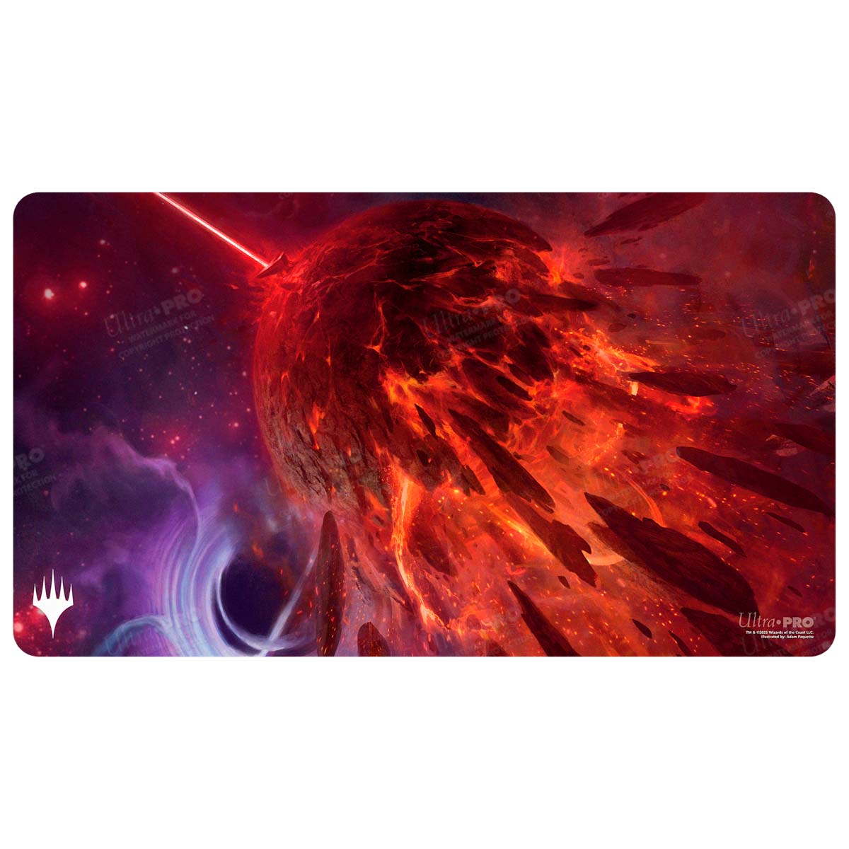 Magic: The Gathering - Edge of Eternities Playmat Mythic Land Red