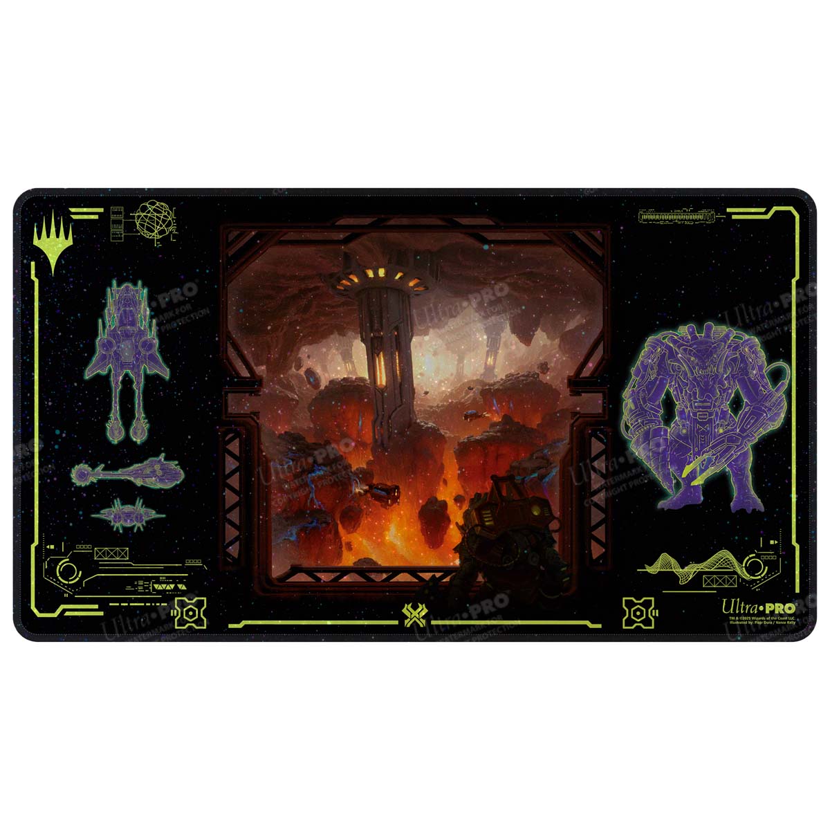 Magic: The Gathering - Edge of Eternities Holofoil Playmat Red Mythic