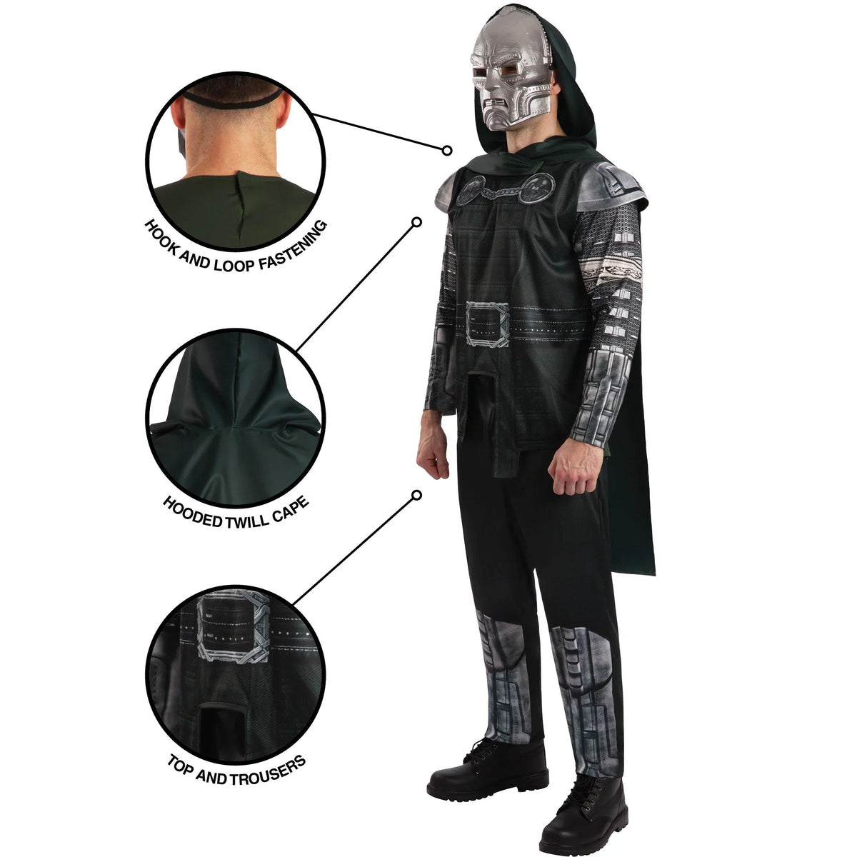 Marvel Avengers Doomsday Doctor Doom Deluxe Costume for Adults - Image 3
