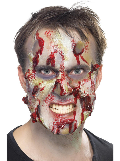Complete Zombie Kit Facepaint Blood Liquid Latex Horror Flesh Crayon and Sponge 8