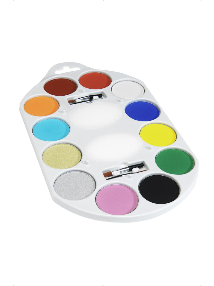 SFX Make Up Palette Aqua 12 Colours 4 Brushes 2 Sponges 2