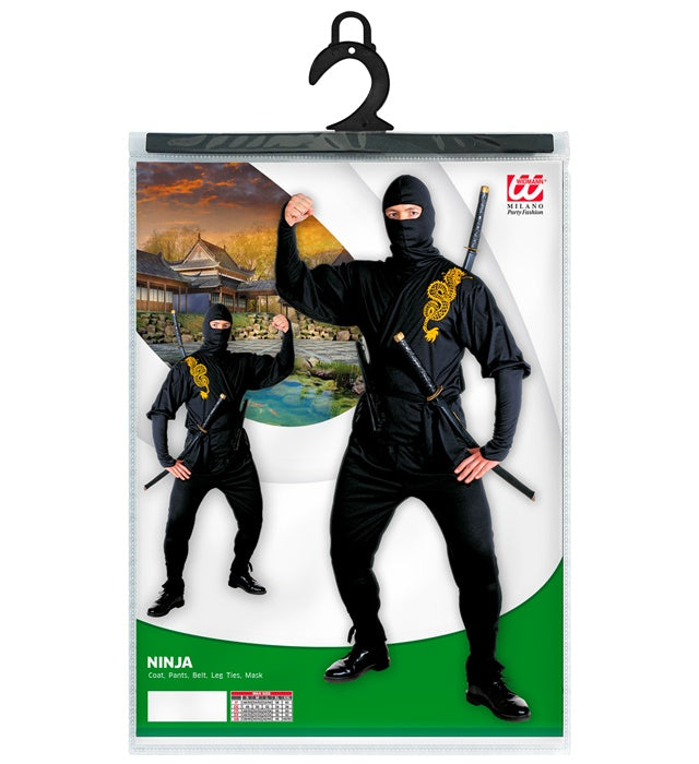 Ninja  Coat, Pants, Belt, Leg Ties, Mask 
