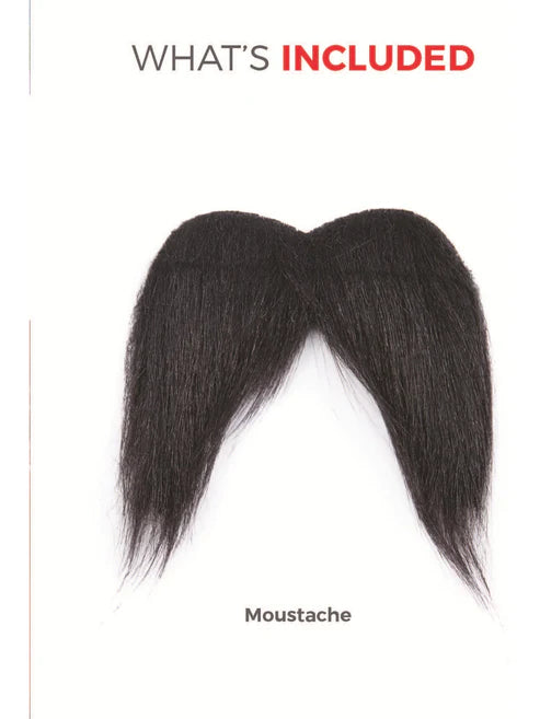 Big Bushy Gringo Tash Adult Black Mexican Moustache