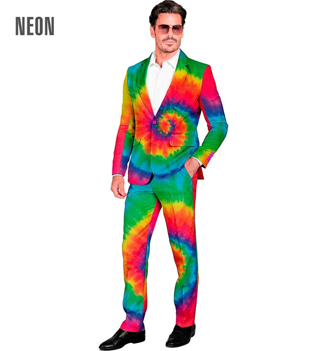 Neon Tie Dye Party Fashion Suit  Jacket, Pants 