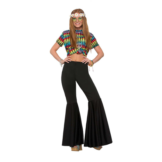 Bell Bottom Trousers Black 1