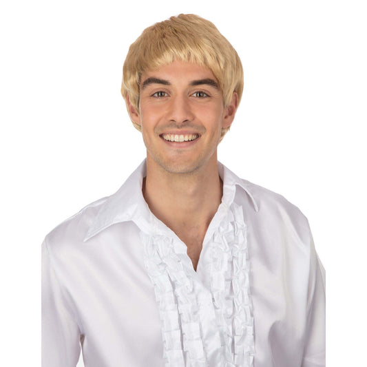 1960s Mens Wig Blonde Short Style 1