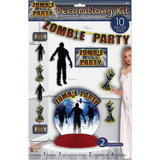 Zombie Party Decoration Set Halloween Party 10 Piece Kit 1