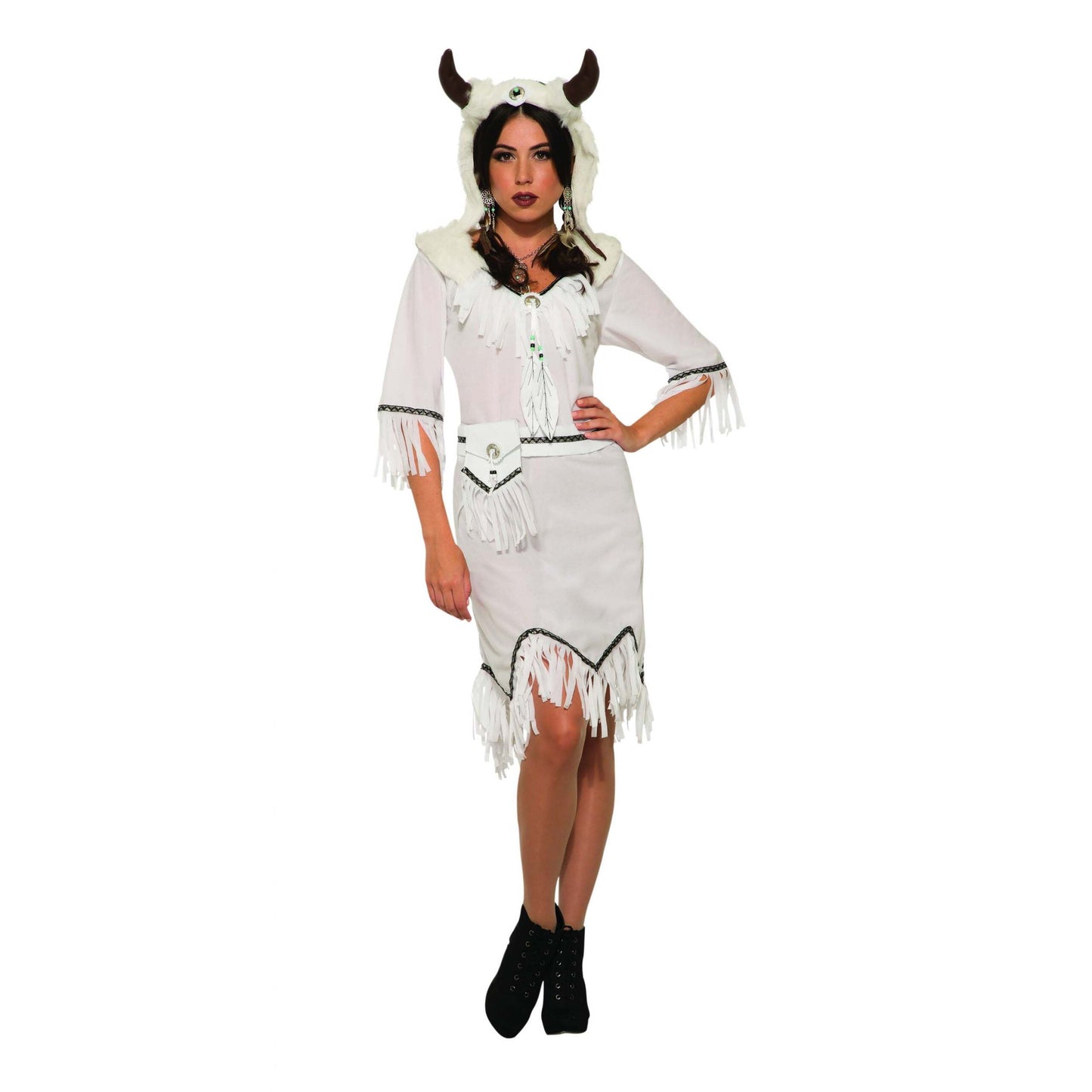 White Buffalo Spirit Costume Ladies Dress 1