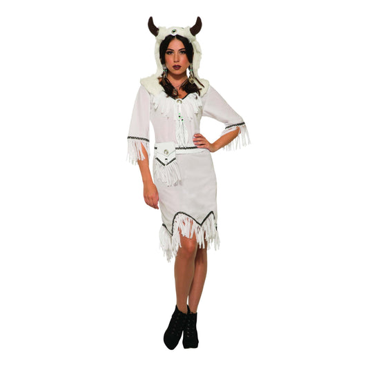 White Buffalo Spirit Costume Ladies Dress 1