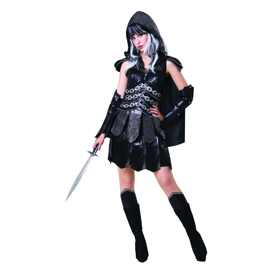 Dark Warrior Lady Medieval Armour Costume 1