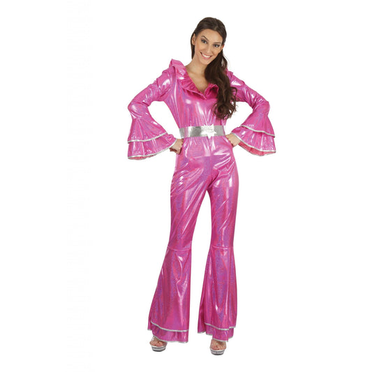 Disco Jumpsuit Pink Female 1