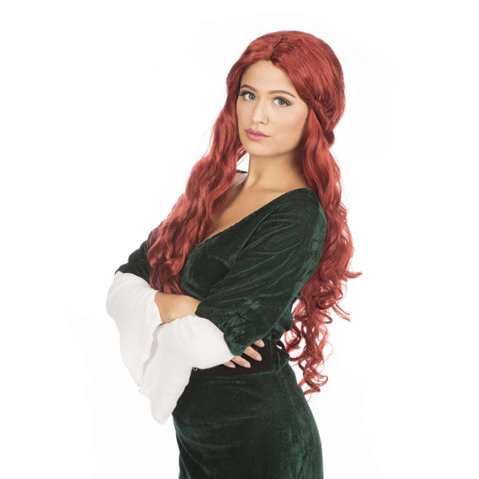Medieval Lady Wig Long Auburn 1