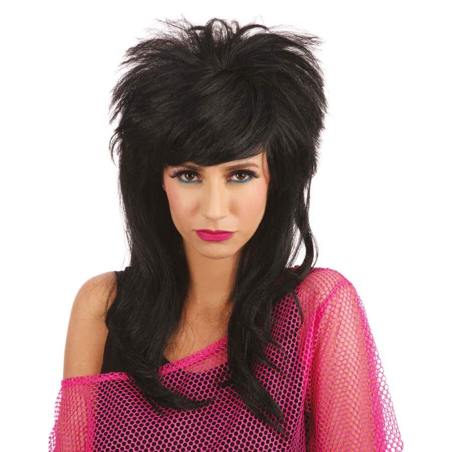 Ladies Wig Long Black 1